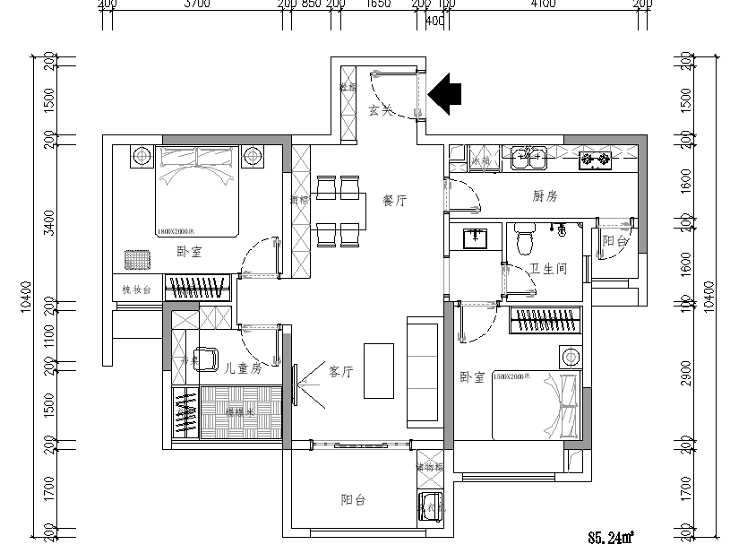 小户型，求大佬指导一下_小户型，格局紧凑