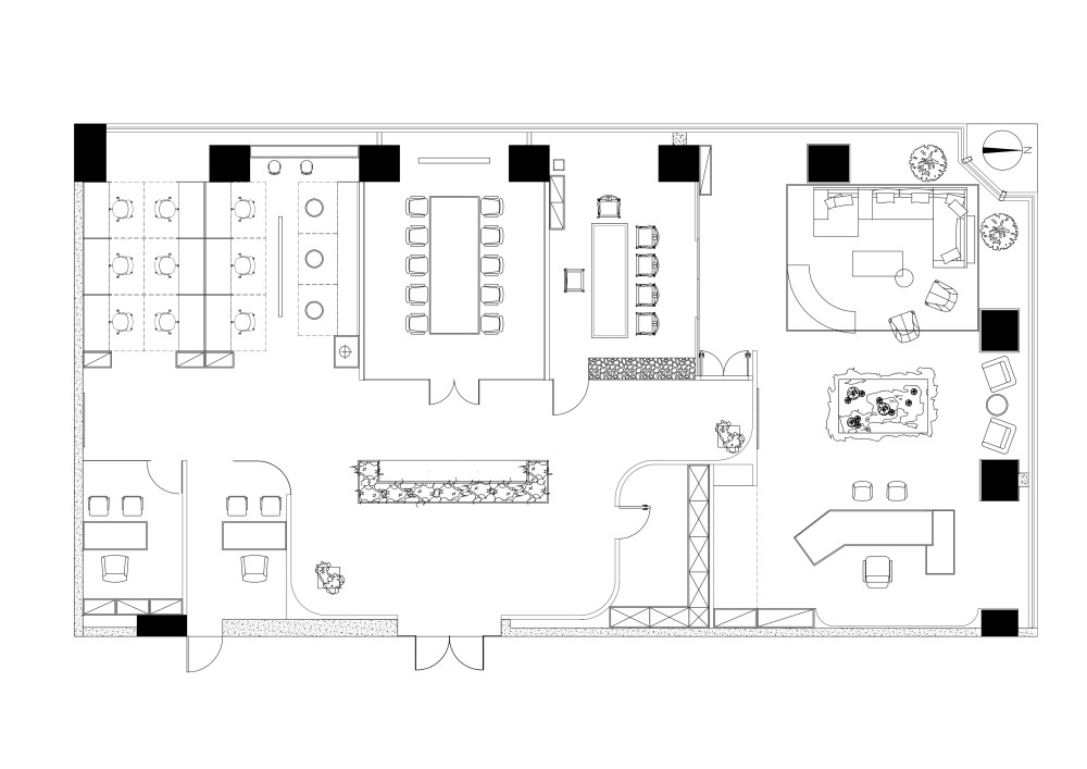 姜辉 | 北京CBD办公空间的三重畅想-AYZ STUDIO_3.项目平面图.jpg