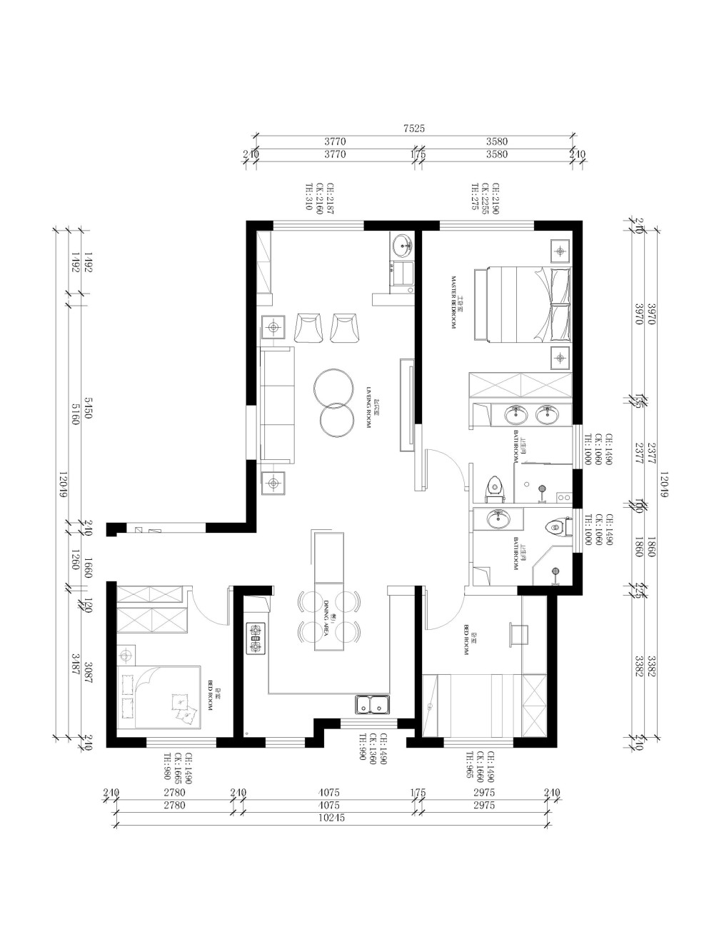 厨房和餐厅在一起，四口人看看有啥建议大神们_林荫2.jpg