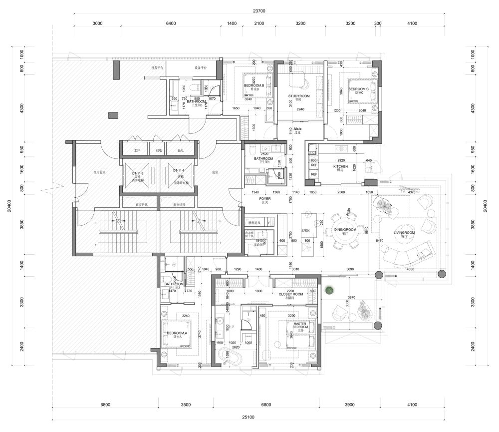 【DIA丹健国际】融创杭州庆隆300M²大平层样板_平面图2.jpg