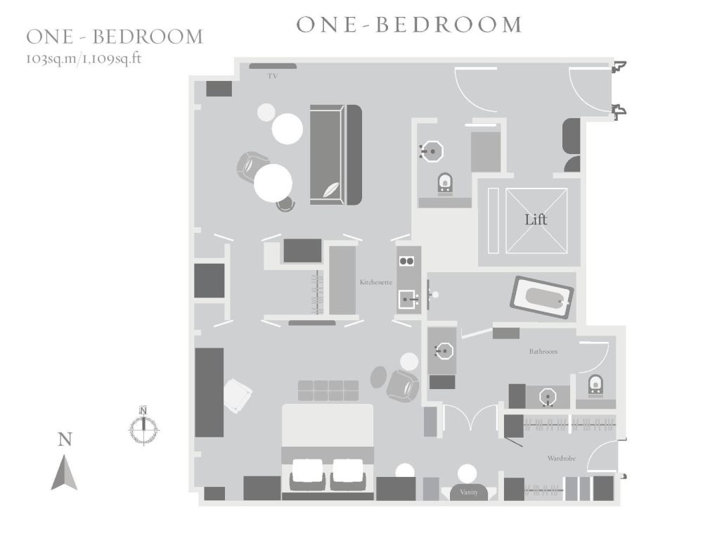 KPF-香港九龙瑰丽酒店 Rosewood Hong Kong_rosewood-residences-one-bedroom.jpg