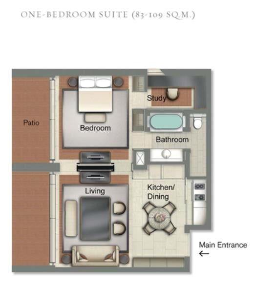 新加坡嘉佩乐酒店式公寓 CAPELLA THE CLUB RESIDENCES SINGAPORE_OneBedroomResidence.jpg