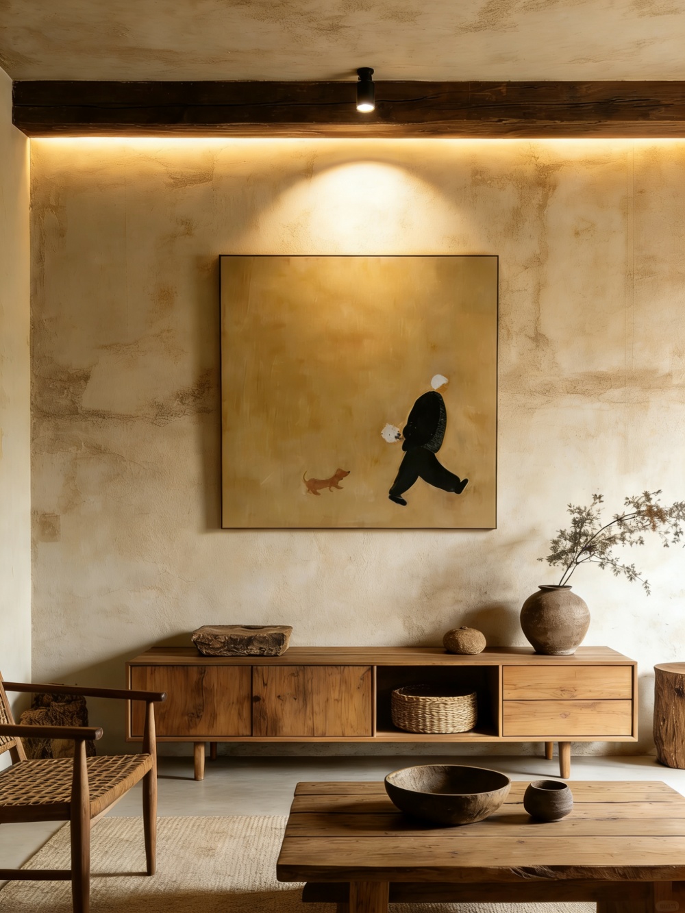 自然质朴客厅 | 老木家具与暖调艺术画场景_微信图片_20260323110233_123_7.png