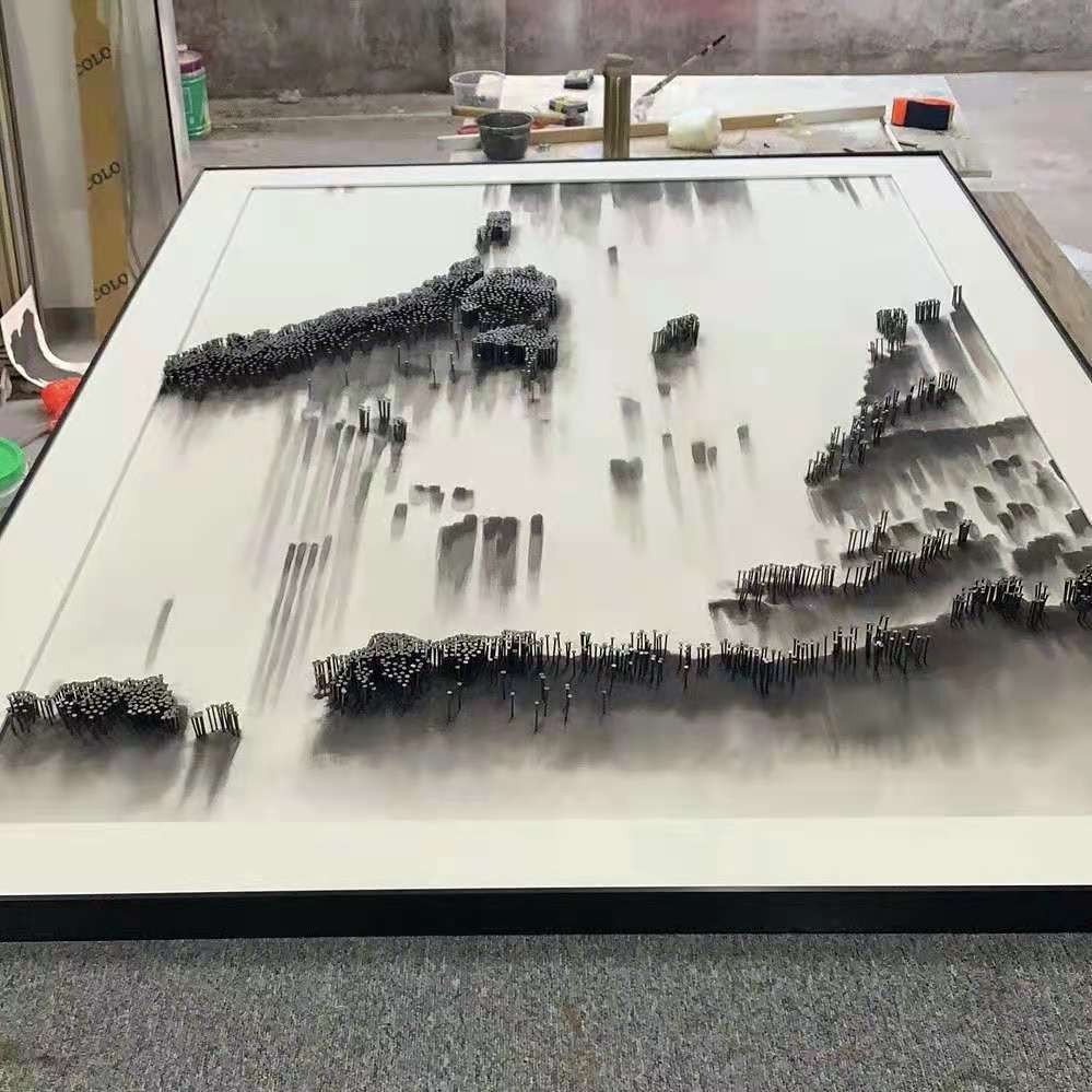 装饰画工厂-钉子画_手绘底加实物钉子9.jpg